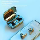 Bluetooth Headset Earpiece Earbuds HiFi Stereo Headphone Charging Mic Box C5C3
