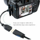 Universal Black Micro HDMI Male To HDMI Female Converter Adapter Cable Cord