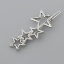 4x Hairpin Clip Snap Clip Barrette Zipper Clip