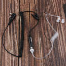 2 Pin Air Acoustic Tube Headsets Mic PTT Walkie Talkie Earpieces Clip-on