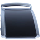 Men's Solid Buckle Automatic Ratchet Leather Belt Buckle Black + Silver2