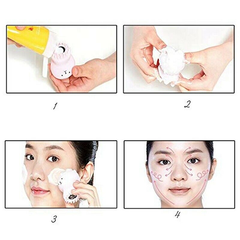 5X(Silicone Face Cleansing Brush Facial Cleanser Pore Cleaner Exfoliator F Z6J8)