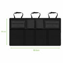 Car Rear Seat Back Storage Bag Multi Hanging Nets Pocket Trunk Bag Organize X8B1