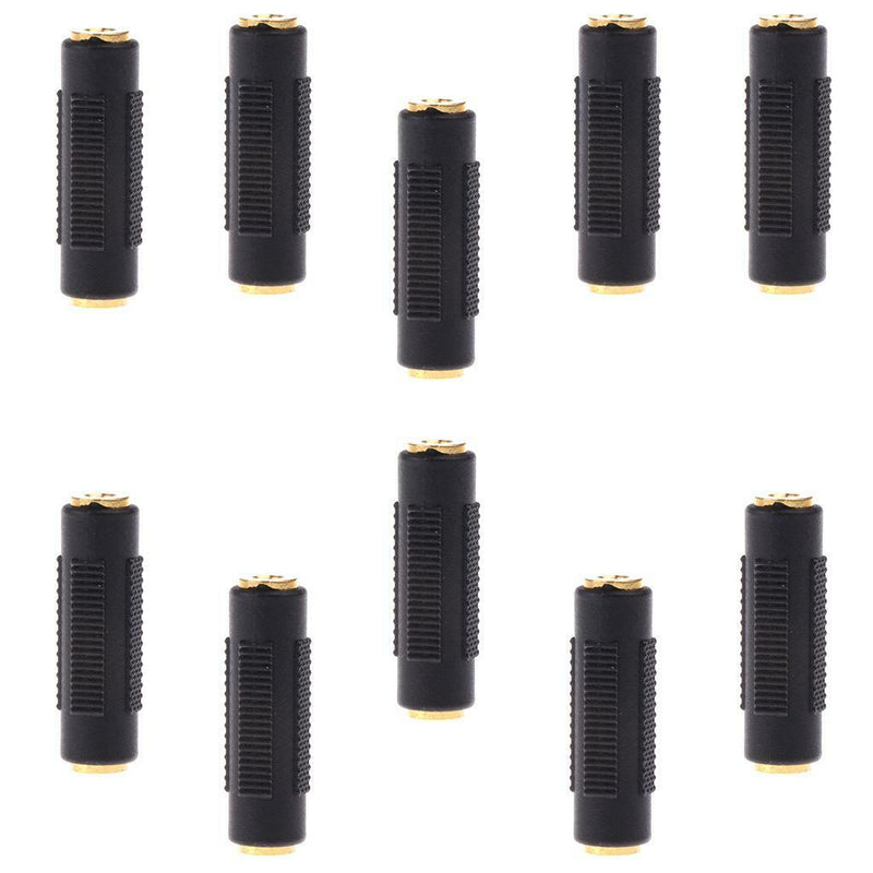 10X Audio Stereo 3.5mm Female to 3.5mm Female Jack Socket Adapter Connector