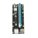 mPCIe to PCIe Riser PCI Express 1x to 16x Adapter SATA 6-Pin Power Cable