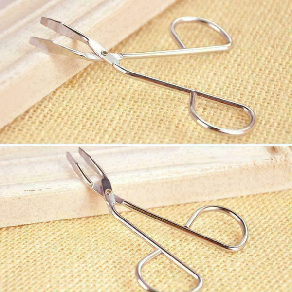 Eyebrow Tweezer Clamp Tool Scissors Eye Make Up Hair Removal Grooming Y F4K F0Z8