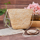 rattan grass small ladies can be fitted with mobile purse cute grass women bag Z