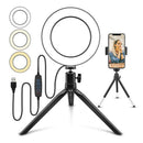 Desktop 6 inch 72 LED Selfie Ring Light Phone Video Photo Lamp with Remote