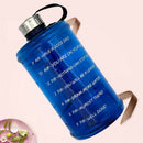 Water Bottle Reusable Drinking Jug Cup Outdoor Bike Sports 2.2L Blue