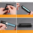 Luminous Rotatable Car Temporary Parking Card Phone Number Plate(Black)