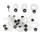 22 Pieces Silicone Fishing Rods Guides Rod Repair Kit DIY Rod Tip Eye Rings