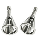 2pcs Metal Deburring External Chamfer Tool Stainless Steel Remove Burr Drill Bit