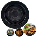 Smokeless Indoor Stovetop BBQ Grill Tray Barbecue House Gas Stove Portable Z8C2