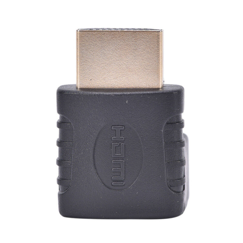 2x HDMI 90 Degree Elbow Connector Male to Female Wall-mounted TV HDMI Adapter^LJ