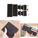DIY Coffee Leather Wallet Purse Complete Kit with Pre Cut Pre Punch Leather