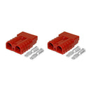 2pcs 600V 50A Electronic Plug Power Double Poles Connector with Copper Contacts