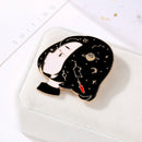 Anime Cartoon Portrait Brooches Shirt Jacket Sweater Jackets Pins (Style 2) A