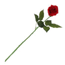 Red Artificial Lifelike Single Stem Rose Flower Wedding Party Home Decor