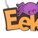 Halloween EEK Spider Hanging Sign Home Wall Decoration Props Indoor And Out