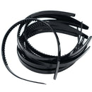 10x 10mm Black Plastic Alice Hair Bands Headband DIY Hair Headwear Decor