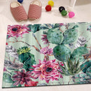 Cactus Flower Shower Curtain Bathroom Waterproof Polyester Shower Curtain L