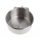 Stainless Steel Bird Feed Bowl Antirust Parrot Food Water Plate Kit (S 10CM