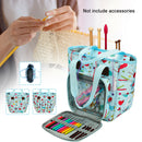 Needles Tote Organizer Knitting Bag Crochet Hooks Yarn Storage Printed Travel