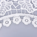 Embroidered Floral Lace Neckline Neck Collar Trim Clothes Sewing Patch L432 MO