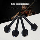 4pcs Ebony Violin Tuning Pegs Tuners with End Pin Fiddle Strings Instrument
