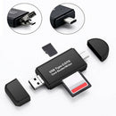 High-speed USB2.0 Type C/micro USB/USB 3 In 1 OTG Card Reader For OTG BX