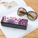 DIY Diamond Painting Eye Glasses Storage Box Travel Leather Sunglasses Case