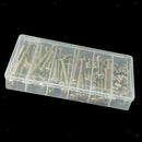 100pcs Bolts Nuts Kit, M6 Hex Socket Head Cap Screws Nuts W/Case