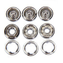 50 Set Nice Plated PRESS STUDS SNAP POPPER 11mm Prong Snap Fastener Press Stud