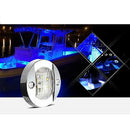 Boat LED Rail Light E011053-  Blue Pin 12V Brushed Nickle Bezel