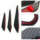 6pcs Carbon Fiber Auto Front Bumper Fins Spoiler Canards Refit Car Accessories