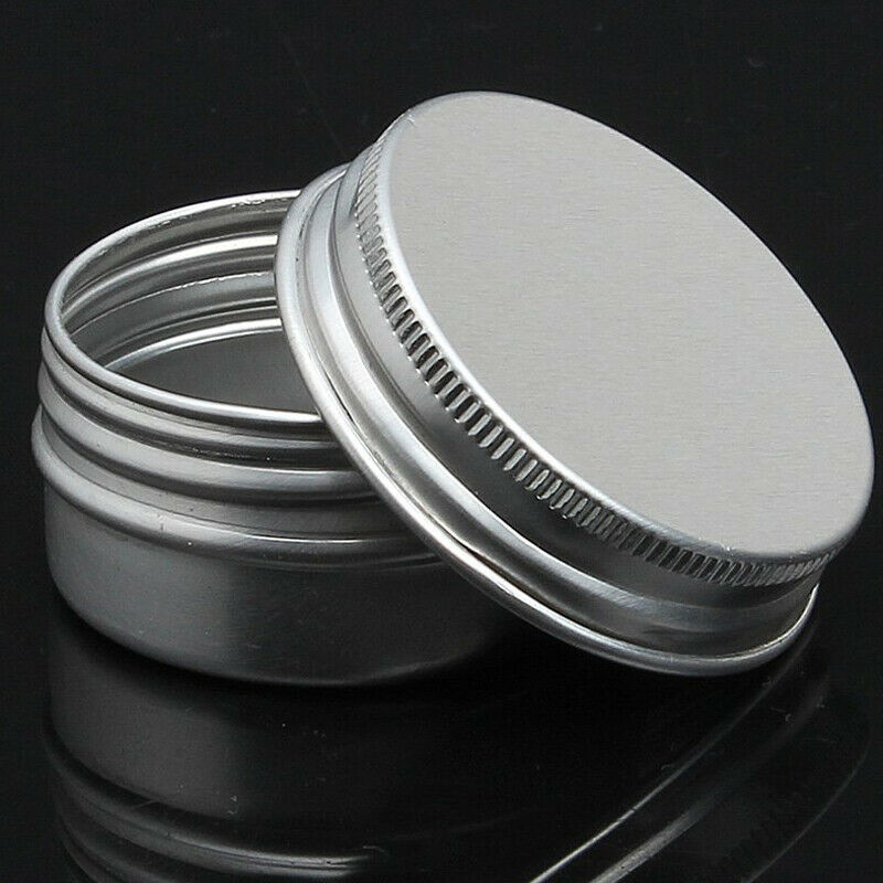 1 x Empty Cosmetics Pot Lip Balm Tin Jar Container screw 50ml