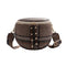 Fashion Woolen Messenger Bag Women Semicircle Wide Shoulder Bags (Brown)