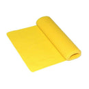 Yellow 1.5m Yoga Pilates Rubber Stretch Resistance Exercise Fitness Band