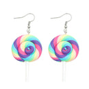 Korean Sweet Lolly Candy Hook Earrings for Women Ear Dangle Drop Jewelry