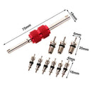 9pcs Air Conditioning Valve Cores+1pc Remover Tool A/C System Repair Kit
