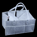 Foldable Baby Diaper Caddy Organiser Removable Lid Storage Bag Kid Toys Por V9P9