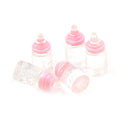 5Pcs 1:12 scale Cute Clear Bottle Simulation Mini Milk Bottle Feeding bottles ME