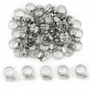 10pcs Adjustable Car Fuel Petrol Pipe Hose Clip Stainless Spring L6E2 Clamp D1W3