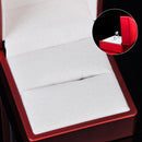 Red Polish LED Lighted Ring Box Engagement Wedding Diamond Jewelry Display Gift