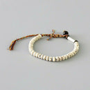 New Handmade Tibetan Buddhist Braided Cotton Natural Beads Lucky Rope Bracelet