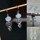Moonstone Ear Stud Hook Dangle Wedding Jewelry Earrings Sale. T9F5