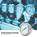 Portable 1/8 NPT Manometer Dial Digital Pneumatic Hydraulic Pressure Gauge