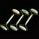 Natural Jade Stone Face Massager Roller Spa Head Neck Facial Beauty Tool M&E