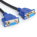 DVI-I 24+5 Pins Male to Dual VGA Female Monitor Adapter Y-Splitter Cable