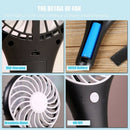 Mini Handheld Fan Portable, Hand Held Personal Fan Rechargeable Battery Ope